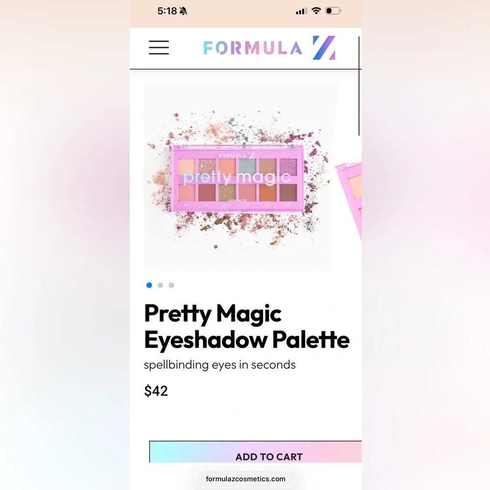 Formula Z Pretty Magic Eyeshadow Palette - BRAND NEW!!  makeup beauty palettes